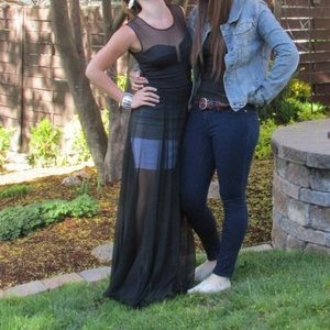 BCBG prom dress black size 0